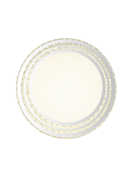 Globo Lighting Ceiling Mount Light Transparent with Integrated LED and Remote Control