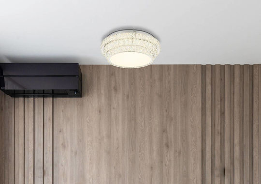 Globo Lighting Deckenleuchte Transparent mit Integrierter LED und Fernbedienung