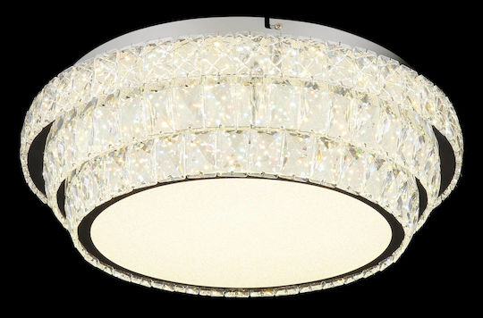 Globo Lighting Deckenleuchte Transparent mit Integrierter LED und Fernbedienung