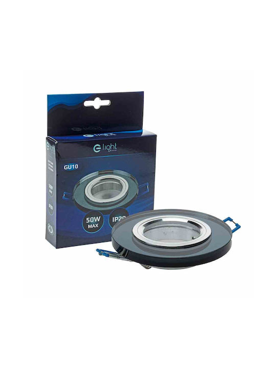 Eko Light Πλαφονιέρα Οροφής 35εκ. Μαύρη με Ντουί GU10
