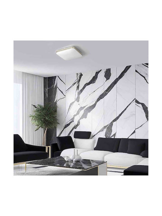 Eko Light Ceiling Mount Light Bathroom 33cm Gold with Integrated LED