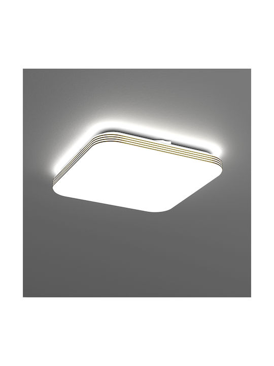 Eko Light Ceiling Mount Light Bathroom 33cm Gold with Integrated LED