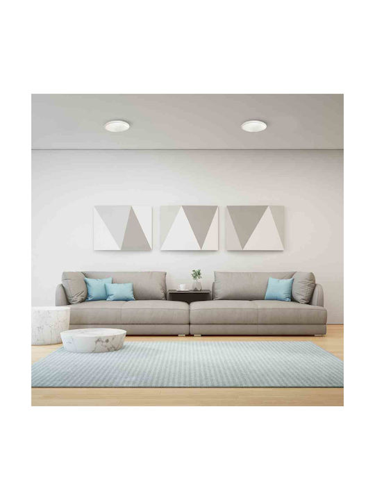 Eko Light Ceiling Mount Light Bathroom White with Integrated LED