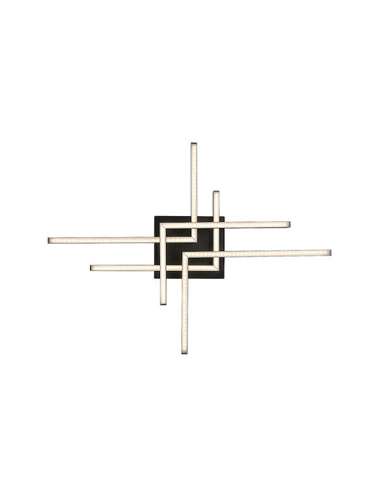 Rabalux Casimir Ceiling Mount Light 71cm Black with Integrated LED