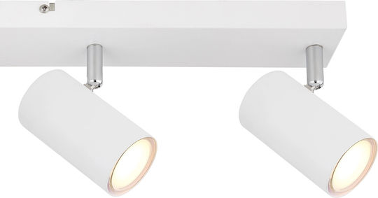 Globo Lighting Robby Spot mit 4 Lichtern und mit Fassung GU10 in Weiß Farbe