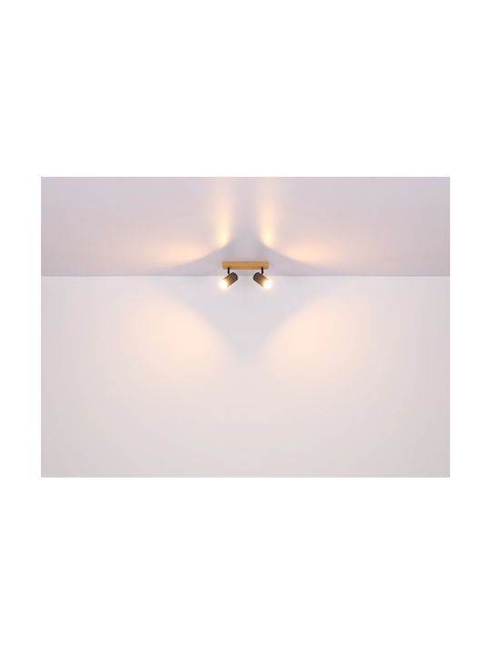 Globo Lighting Single Spot with Socket GU10 in Black Color