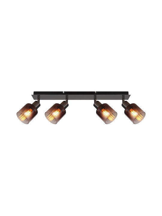 Globo Lighting Spot mit 4 Lichtern und mit Fassung E14 in Kupfer Farbe