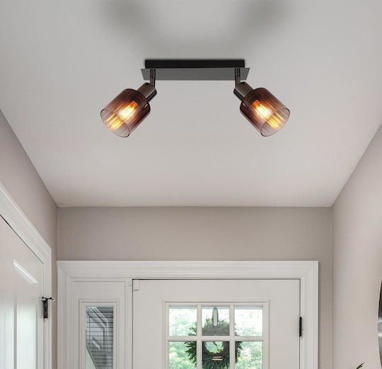 Globo Lighting Dublu Spot cu Soclu E14 în Culoare Cupru