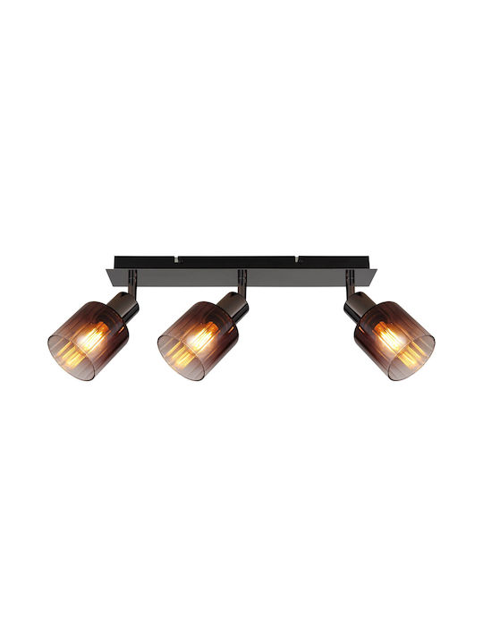 Globo Lighting Τριπλό Σποτ με Ντουί E14 σε Χάλκινο Χρώμα