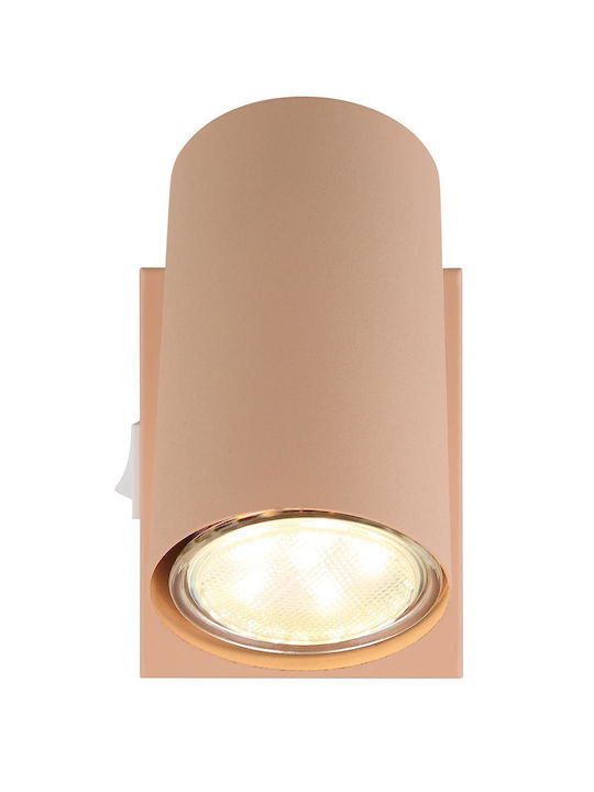Globo Lighting Single Spot with Socket GU10 in Orange Color