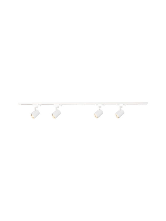 Eko Light Spot with 4 Lights and with Socket GU10 in White Color