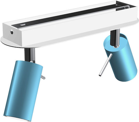 Eko Light Preston Double Spot with Socket GU10 in Blue Color
