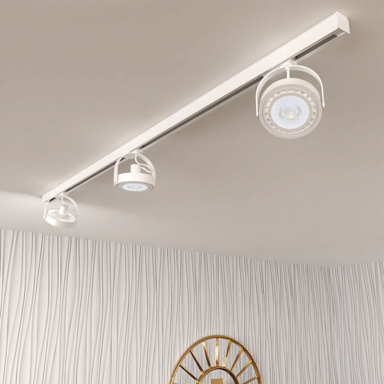 Eko Light Lugar Тройно Спот с Цокъл null в Бял Цвят