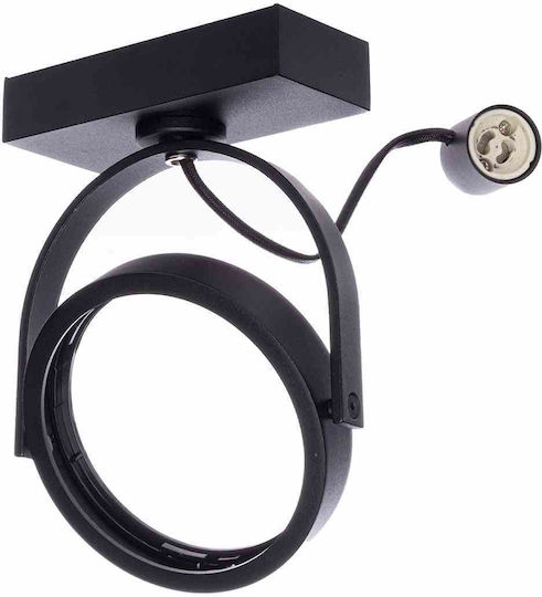 Eko Light Single Spot with Socket GU10 in Black Color