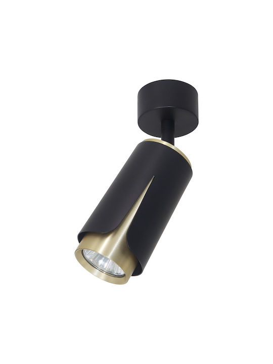 Eko Light Single Spot with Socket GU10 in Black Color