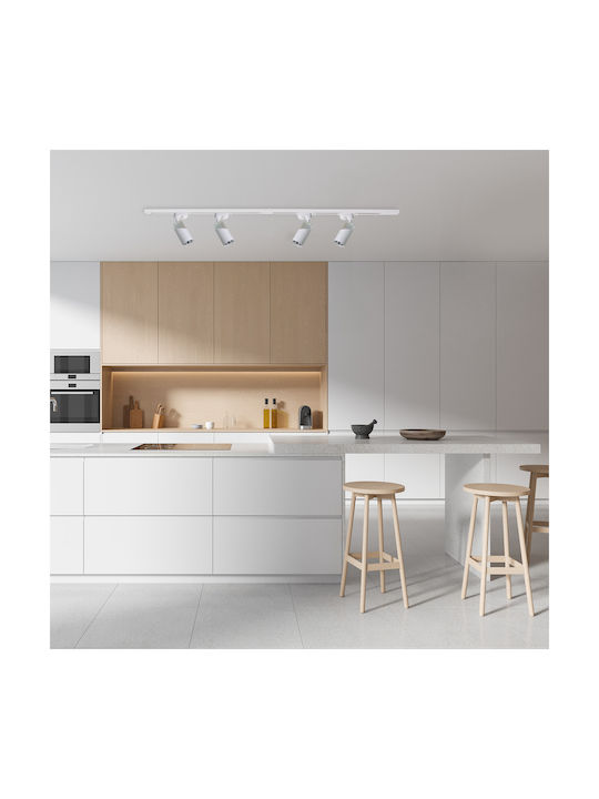 Eko Light Single Spot with Socket GU10 in White Color