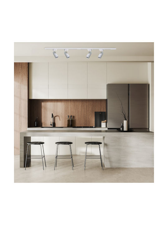 Eko Light Single Spot with Socket GU10 in White Color