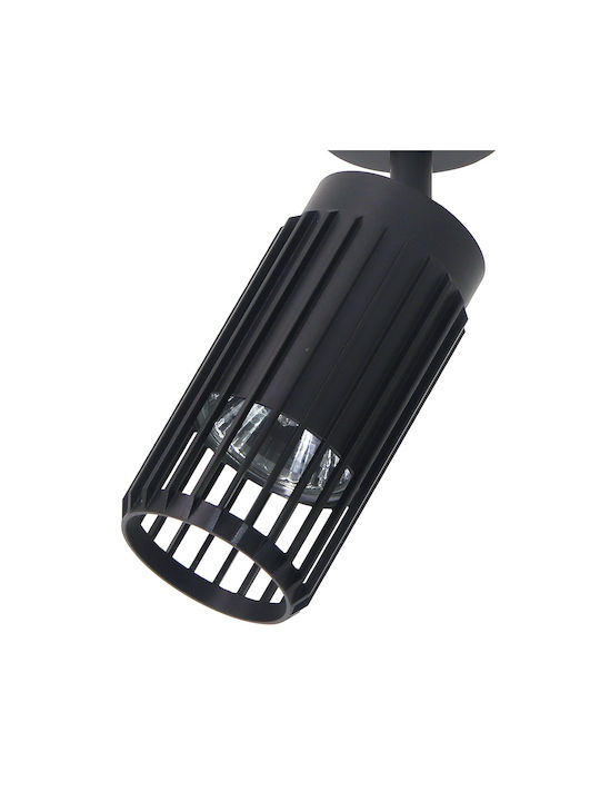 Eko Light Single Spot with Socket GU10 in Black Color