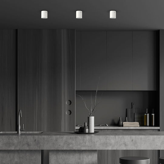Eko Light Единично Спот с Цокъл E27 в Бял Цвят
