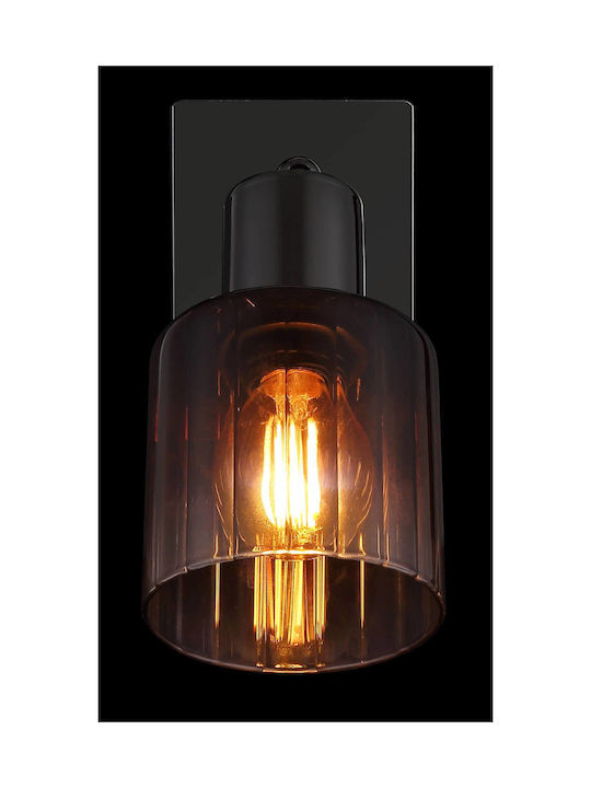 Globo Lighting Φωτιστικό Τοίχου με Ντουί E14 και Διακόπτη Χάλκινο 8x16εκ.