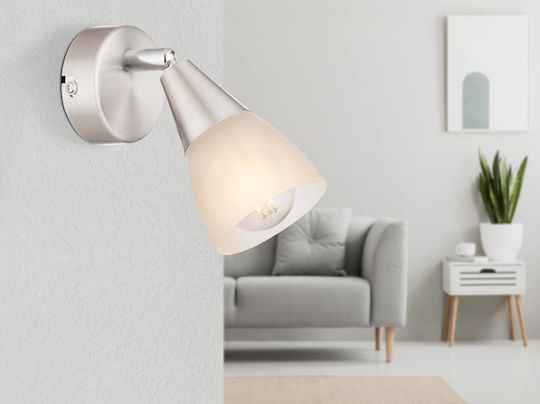 Globo Lighting Leuchte Wand Silber 7x13.5cm