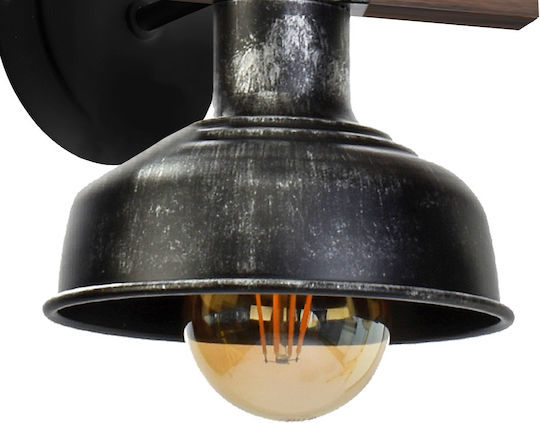 Eko Light Vintage Lamp Wall with Socket E27 Black