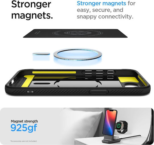 Spigen Rugged Armor Back Cover Σιλικόνης 2mm Μαύρο (iPhone 17e / 16e)