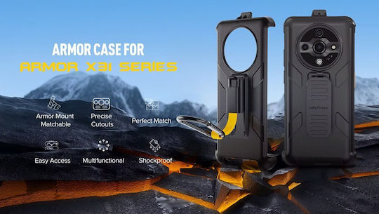 Ulefone Back Cover Πλαστικό Μαύρο (ULEFONE Armor X31)