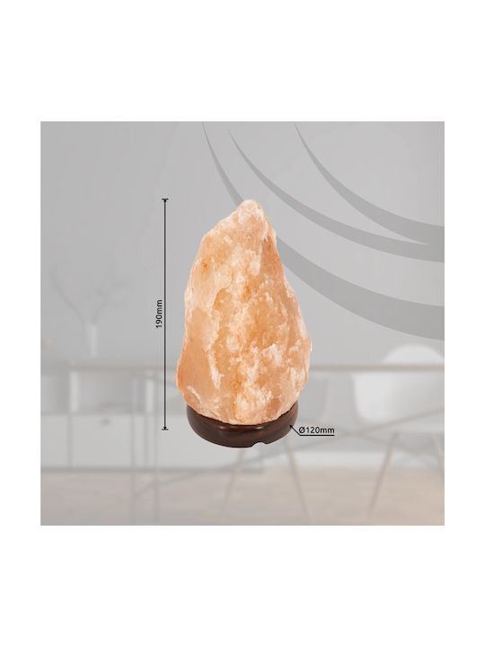 Globo Lighting Lustră Decorativă Sare Himalaya cu Soclu pentru Bec E14 Gri