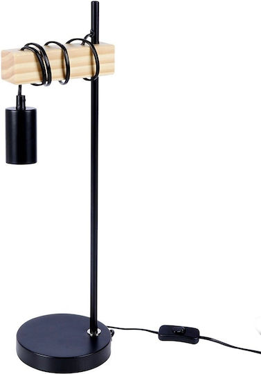 Decorative Lamp with Socket for Bulb E27 Black