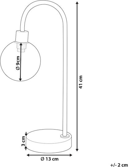 Beliani Dekorative Lampe Gold