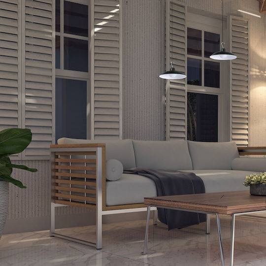 Eko Light Κρεμαστό Ηλιακό Φωτιστικό 6W 80lm Φυσικό Λευκό 4000K με Τηλεχειριστήριο IP44