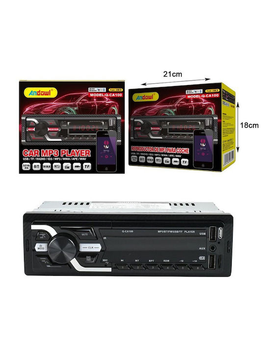 Andowl Ηχοσύστημα Αυτοκινήτου 1DIN (Bluetooth/USB)