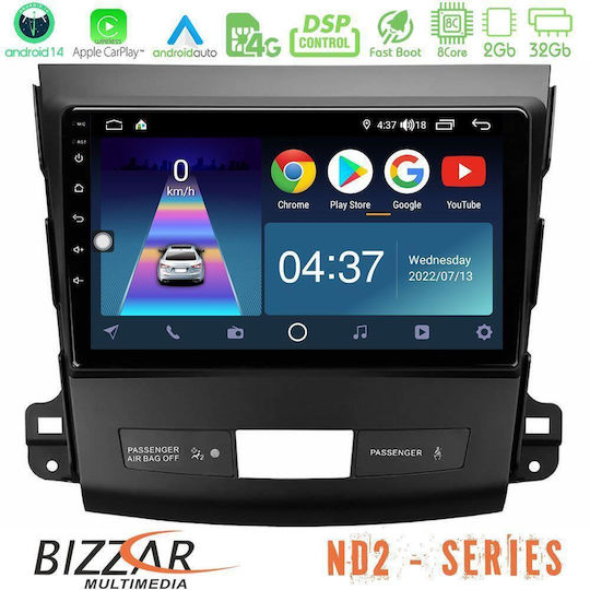 Bizzar Автомобилна Аудио Система (Блутут/USB/WiFi/GPS/Apple-Carplay/Android-Auto) с Тъчскрийн 9"