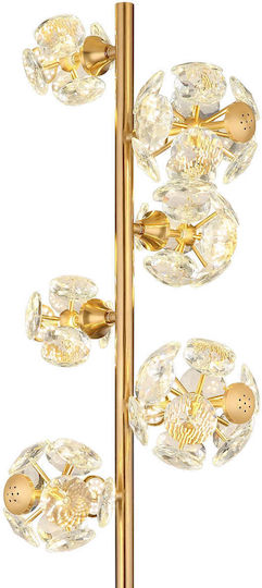 Globo Lighting Подова Лампа В155xД28.5см. Златист