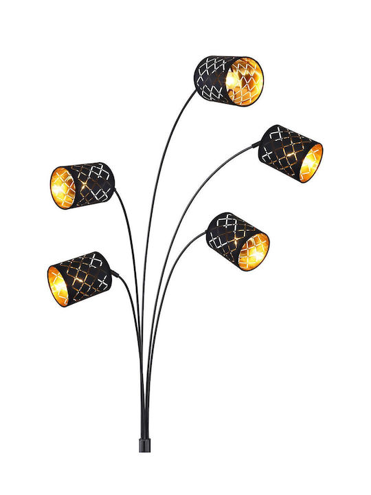 Globo Lighting Clarke Φωτιστικό Δαπέδου Υ204εκ. Μαύρο
