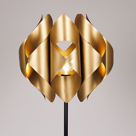 Stehleuchte H129.5xB39.5cm. Gold