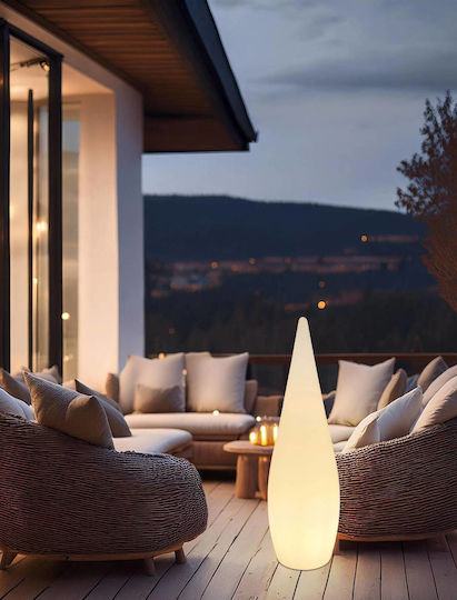 Globo Lighting Φωτιστικό Δαπέδου Υ120xΜ36εκ. με Ντουί για Λαμπτήρα E27 Λευκό