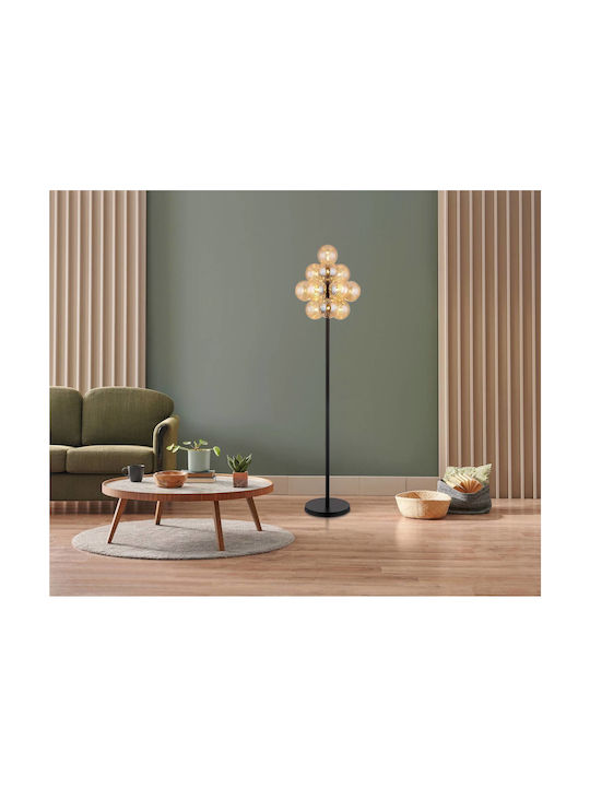 Globo Lighting Φωτιστικό Δαπέδου Υ160xΜ39.5εκ. με Ντουί για Λαμπτήρα G9 Μαύρο