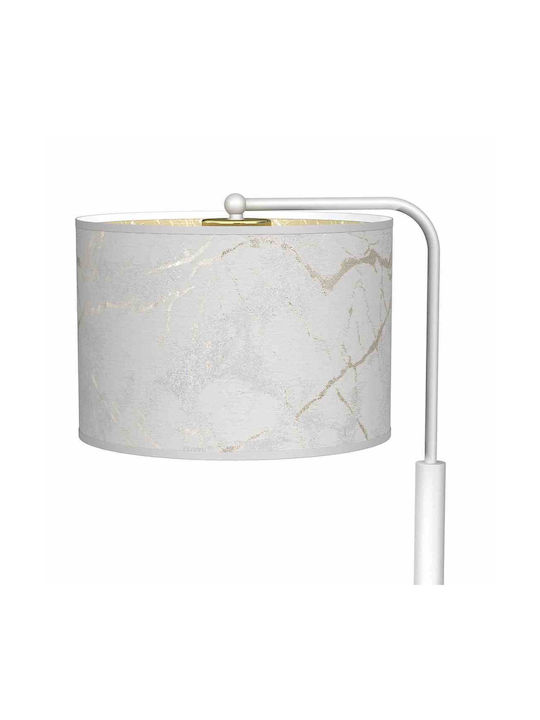 Eko Light Senso Metal Lampă de masă pentru Soclu E27 cu Abajur Alb și Bază