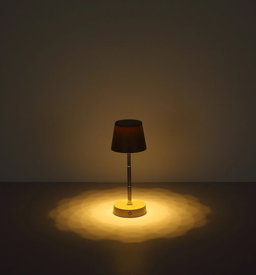 Globo Lighting Πλαστικό Πορτατίφ LED με Λευκό Καπέλο και Βάση