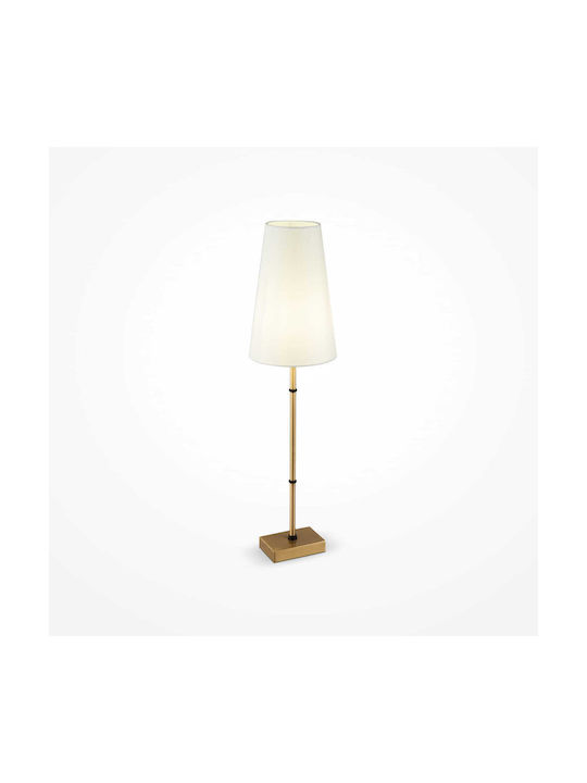 Maytoni Zaragoza Metal Table Lamp for Socket E14 with White Shade and Base