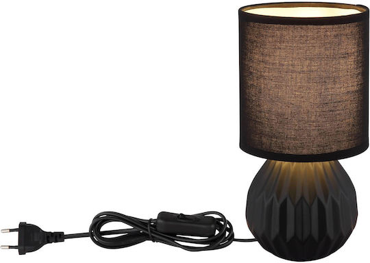 Globo Lighting Πλαστικό Πορτατίφ για Ντουί E14 με Μαύρο Καπέλο και Βάση
