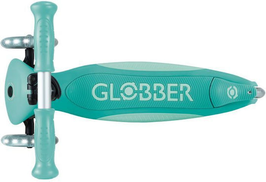 Globber Kids Scooter Foldable Elite 3-Wheel for 3+ Years Dark Mint