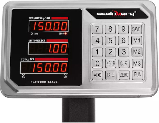 Steinberg Systems Balkenwaage mit Säule mit einer Wiegekapazität von 150kg und einer Unterteilung von 20gr