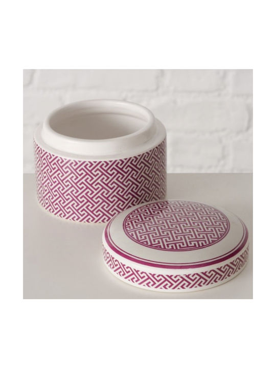 Boltze Vase General Use with Lid Ceramic White 260ml