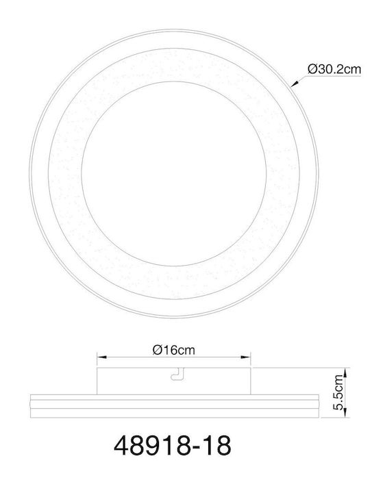 Globo Lighting Εξωτερικό LED Panel 18W