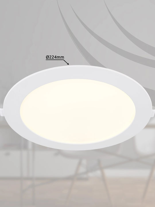 Globo Lighting Вграден LED Панел 18W с Неутрално бяло Светлина 4000К