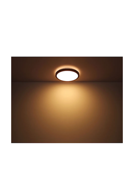Globo Lighting Кръгла На открито LED Панел 12W с Студено бяло Светлина 6000К 30.9см.
