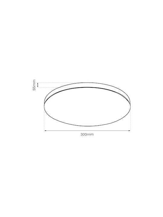 Eko Light Στρογγυλό LED Panel 18W